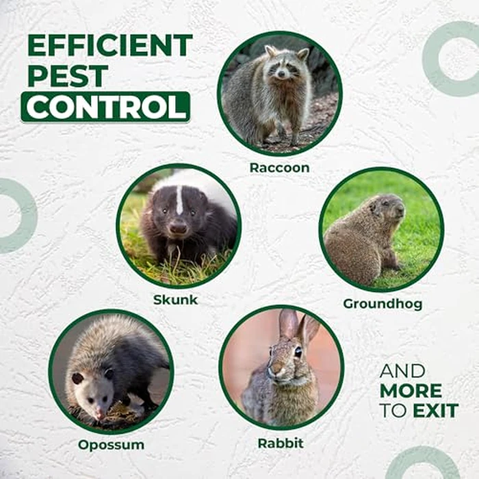 Rhino Excluders(R) Prochute(TM) One Way Door for Removal of Raccoon, Skunk, Opossum, Groundhog, Rabbit and Similar Size Animals - Live Trap Alternative, Black by Rhino Excluders - Image 4