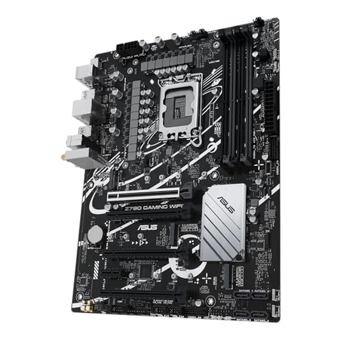 ASUS Z790 Gaming WIFI7 (LGA 1700) ATX Motherboard with PCIe(R) 5.0, Three M.2 Slots, 14+1 DrMOS, DDR5, WiFi 7, Realtek 1Gb LAN, HDMI TM, USB 3.2 Gen 2x2 Type-C(R), Front USB 3.2 Gen 1 Type-C(R) by Asus - Image 2