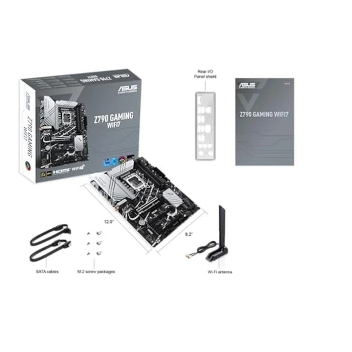 ASUS Z790 Gaming WIFI7 (LGA 1700) ATX Motherboard with PCIe(R) 5.0, Three M.2 Slots, 14+1 DrMOS, DDR5, WiFi 7, Realtek 1Gb LAN, HDMI TM, USB 3.2 Gen 2x2 Type-C(R), Front USB 3.2 Gen 1 Type-C(R) by Asus - Image 9