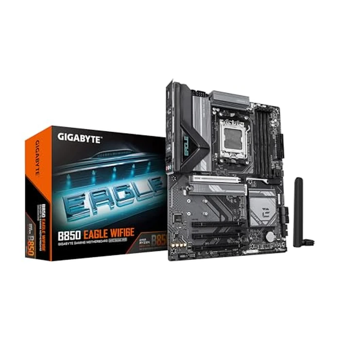 GIGABYTE B850 Eagle WIFI6E AMD AM5 LGA 1718 Motherboard, ATX, DDR5, 3X M.2, PCIe 5.0, USB-C, WIFI6E, 1GbE LAN, EZ-Latch, 5-Year Warranty by GIGABYTE - Used - Like New condition - CA$172.03