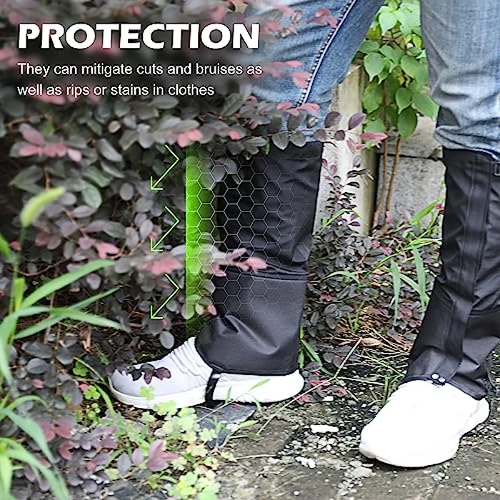 Tlswshsy Leg Protectors for Weed Eating-Waterproof Leg Guards for Trimming-Adjustable Lawn Care Leg Protection for Men and Women (Black)(L) by Tlswshsy - Image 5