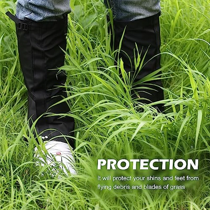 Tlswshsy Leg Protectors for Weed Eating-Waterproof Leg Guards for Trimming-Adjustable Lawn Care Leg Protection for Men and Women (Black)(L) by Tlswshsy - Image 6