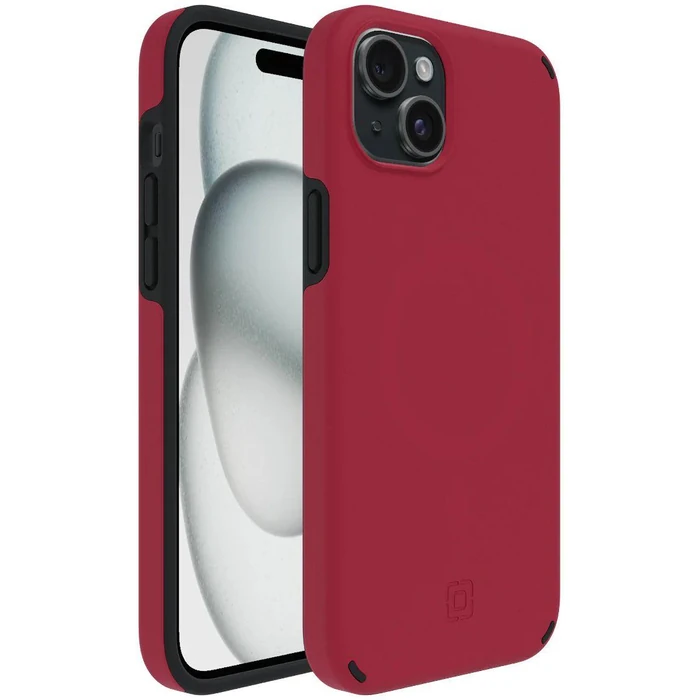 Incipio Duo Series Case for MagSafe for Apple iPhone 15 Plus - Crimson/Black by Incipio - Refurbished - Premium condition - US$8.28