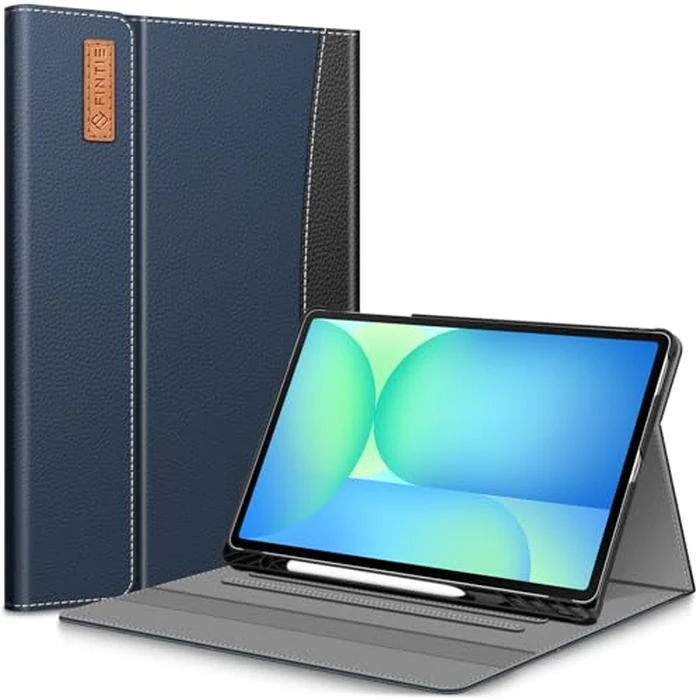 Fintie Case for Samsung Galaxy Tab S10 FE Plus 13.1 Inch 2025 Model (SM-X620/X626) with Built-in S Pen Holder, Multiple Angle Portfolio Business Cover with Pocket Auto Sleep/Wake, Navy by FINTIE - Image 1