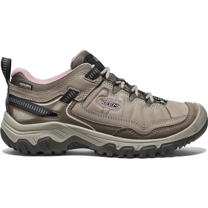 KEEN Women's Targhee 4 Low Height Durable Comfortable Waterproof Hiking Shoes, Brindle/Nostalgia Rose, 7 by KEEN - Image 2