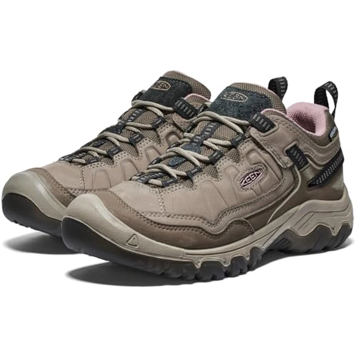 KEEN Women's Targhee 4 Low Height Durable Comfortable Waterproof Hiking Shoes, Brindle/Nostalgia Rose, 7 by KEEN - Image 4