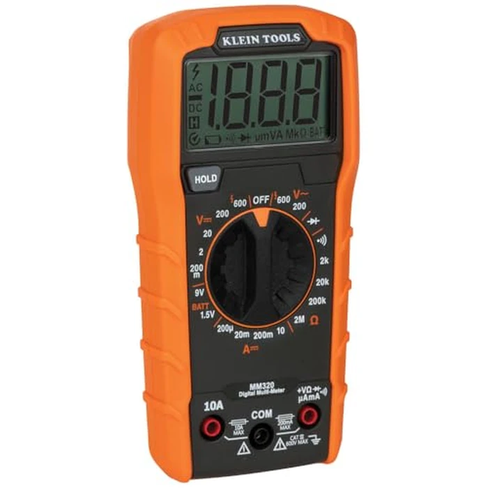 Klein Tools MM320KIT Digital Multimeter Electrical Test Kit, Non-Contact Voltage Tester, Receptacle Tester, Carrying Case and Batteries by KLEIN TOOLS - Image 9
