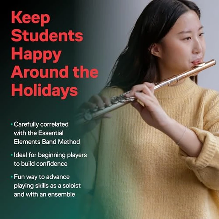 Essential Elements Christmas Favorites | Flute Sheet Music Book with Solo and Band Arrangements | Beginner Holiday Songbook Correlated to Essential Elements Band Method | Flute Music Book by Hal Leonard - Image 3