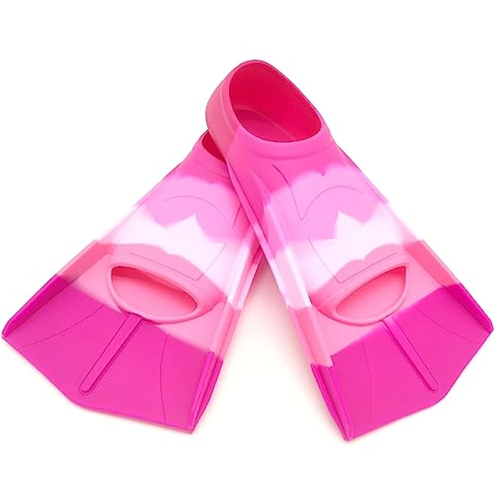 Fadgesy Swimming Training Fins,Comfortable Silicone Flippers for Swimming and Diving,Size Suitable Kids Girls Boys Adult (M, SixColorful-J) by Fadgesy - Used - Very Good condition