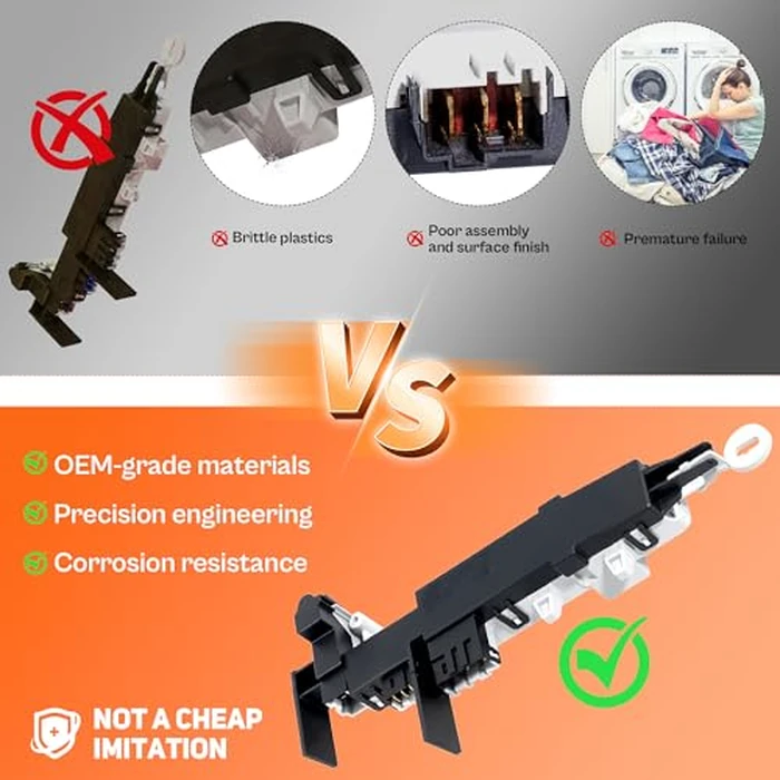 WP8182634 461970200692 DC64-00519B Washer Door Lock Switch O-E-M for Whirl.Pool Ken.More - Heavy Duty Replacement Switch- Replaces 8182634 DC64-00519D by TOMOON by TOMOON - Image 4