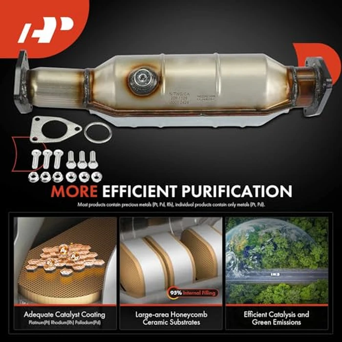 A-Premium Catalytic Converter with Gasket Kit Direct-Fit Compatible with Acura TSX 2004 2005 2006 2007 2008, 2.4L, E.P.A. Compliant by A-Premium - Image 6