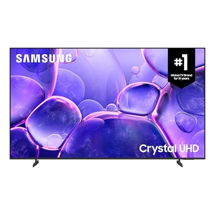 SAMSUNG 43-Inch U8000 Crystal UHD 4k Smart TV, Crystal Processor 4K, HDR, Titan Grey Metal Stream Design, Q-Symphony, Gaming Hub, 3 HDMI - [UN43U8000FFXZC] [Canada] (2025) by Samsung - Used - Acceptable condition - CA$271.51
