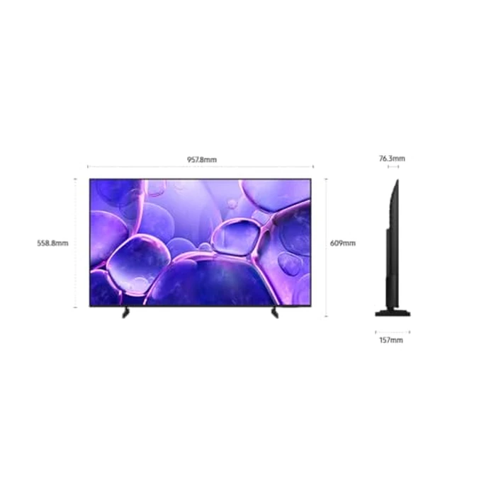 SAMSUNG 43-Inch U8000 Crystal UHD 4k Smart TV, Crystal Processor 4K, HDR, Titan Grey Metal Stream Design, Q-Symphony, Gaming Hub, 3 HDMI - [UN43U8000FFXZC] [Canada] (2025) by Samsung - Image 6