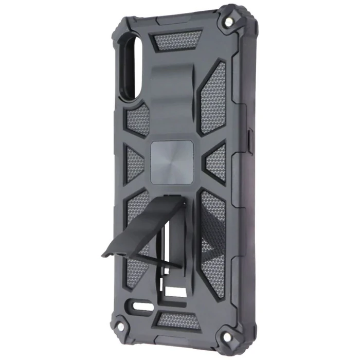 MyBat Rugged Kickstand Phone Case for LG K22 - Black/Black - Brand New by MyBat - Refurbished - Brand New condition