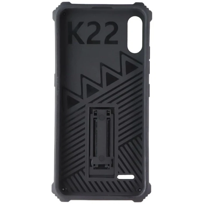 MyBat Rugged Kickstand Phone Case for LG K22 - Black/Black - Brand New by MyBat - Image 3