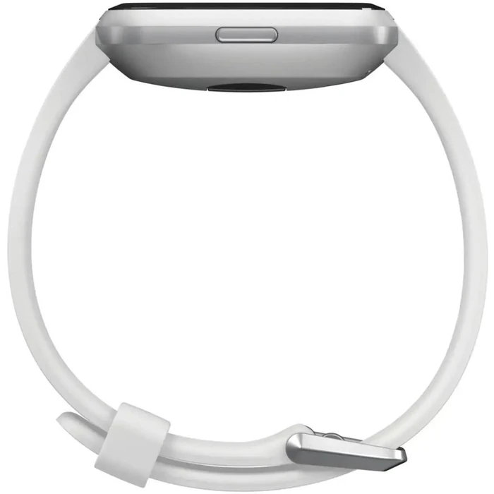 Fitbit Versa Lite Edition Smartwatch - Silver Aluminum Case with White Silicone Sport Band by Fitbit - Image 3