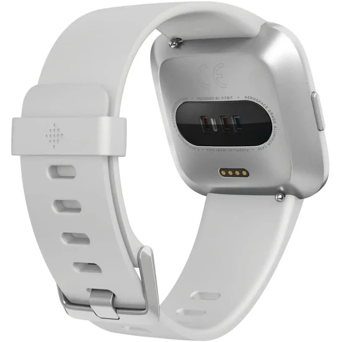 Fitbit Versa Lite Edition Smartwatch - Silver Aluminum Case with White Silicone Sport Band by Fitbit - Image 4