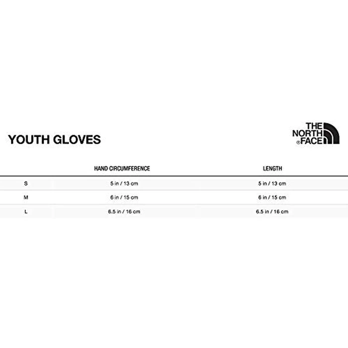 THE NORTH FACE Kids' Sierra Fleece Etip Glove | Touchscreen Compatible, Silicone Gripper Dots, Pairing Clip, TNF Black, Medium by The North Face - Used - Very Good condition - CA$19.27
