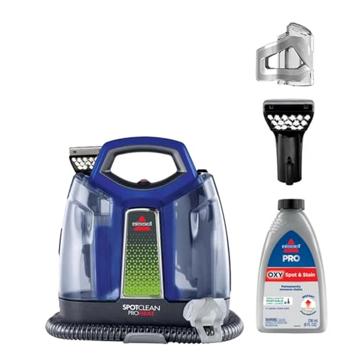 Bissell - Portable Carpet Cleaner - SpotClean ProHeat - For carpet and upholstery - Tough Stain and 3-in-1 Stair Tool and - HydroRinse Self-Cleaning by Bissell - Used - Very Good condition - CA$89.18