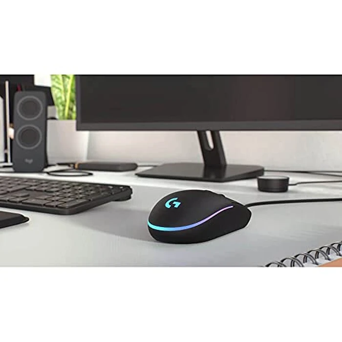 Logitech G203 Wired Gaming Mouse, 8,000 DPI, Rainbow Optical Effect LIGHTSYNC RGB, 6 Programmable Buttons, On-Board Memory, Screen Mapping, PC/Mac Computer and Laptop Compatible - Black by Logitech G - Image 2