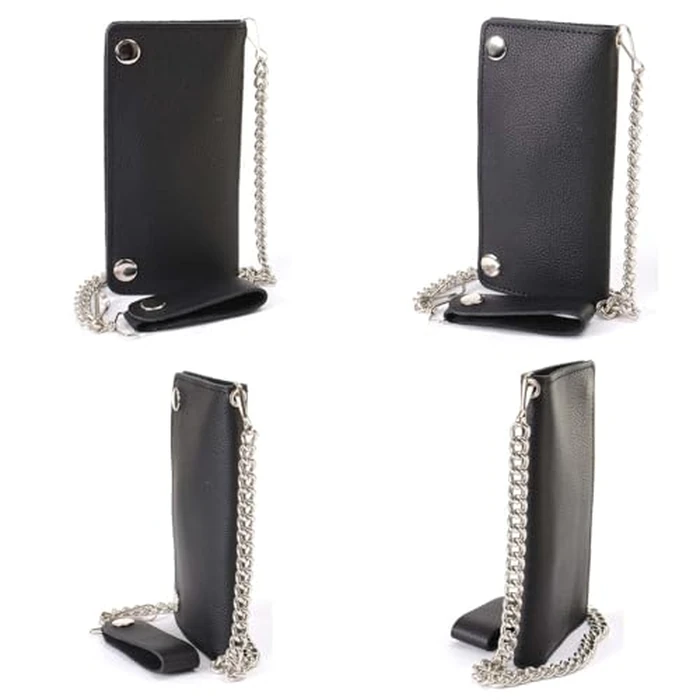 Milwaukee Leather Men's Genuine Leather Bi-Fold Biker Wallets w/Anti-Theft Stainless Steel Chain - 7 Inch by Milwaukee Leather - Image 5