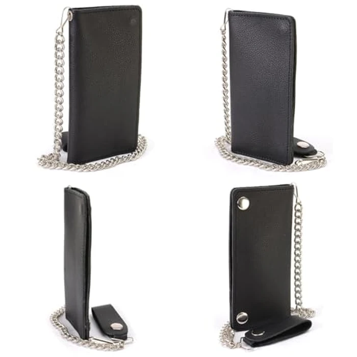 Milwaukee Leather Men's Genuine Leather Bi-Fold Biker Wallets w/Anti-Theft Stainless Steel Chain - 7 Inch by Milwaukee Leather - Image 6