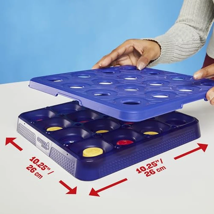 Connect 4 Frenzy Game | Bounce Discs 4 The Win | Family Party Games for Kids, Teens, and Adults | Ages 8+ | 2 to 6 Players | 10 Mins. | Portable Games by Hasbro Gaming - Image 7