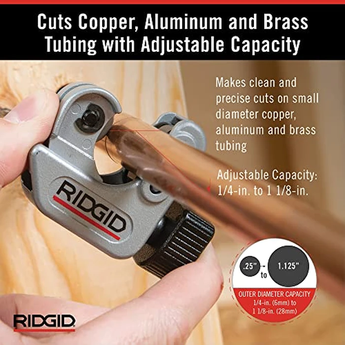 Ridgid - CC247 RIDGID 40617 Model 101 Close Quarters Tubing Cutter, 1/4-inch to 1-1/8-inch Tube Cutter Silver by RIDGID - Image 3