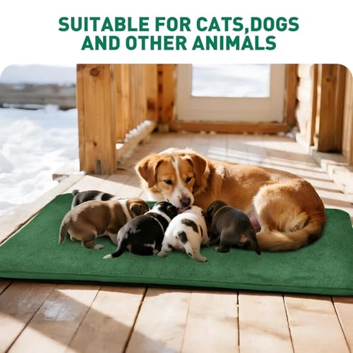 PETNF Outdoor Pet Heating Pads for Dog,Soft Electric Blanket Auto Temperature Control,Heated Mat for Dog House,Whelping Supply for Pregnant New Born Stray Feral Cat Puppy,Safe by PETNF - Image 8