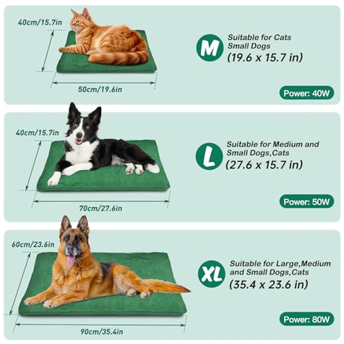 PETNF Outdoor Pet Heating Pads for Dog,Soft Electric Blanket Auto Temperature Control,Heated Mat for Dog House,Whelping Supply for Pregnant New Born Stray Feral Cat Puppy,Safe by PETNF - Image 9