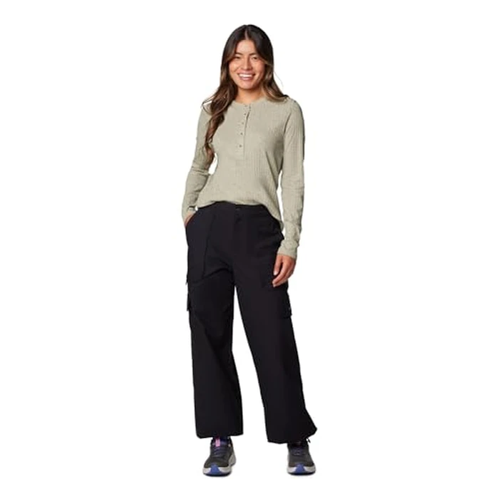 Columbia Womens Brea Falls Cotton Ripstop Pant, Black, X-Small x L by Columbia - Image 3