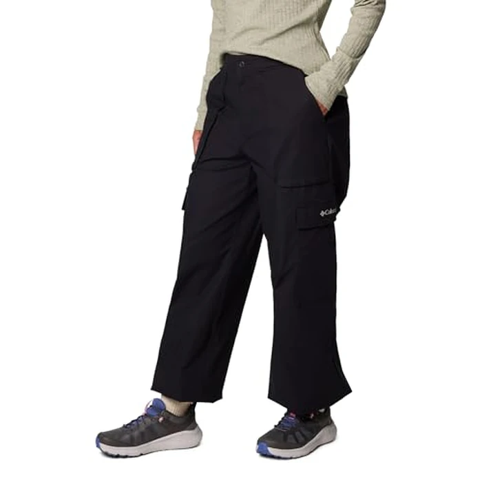 Columbia Womens Brea Falls Cotton Ripstop Pant, Black, X-Small x L by Columbia - Image 4