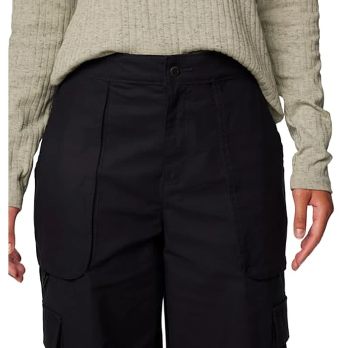 Columbia Womens Brea Falls Cotton Ripstop Pant, Black, X-Small x L by Columbia - Image 5