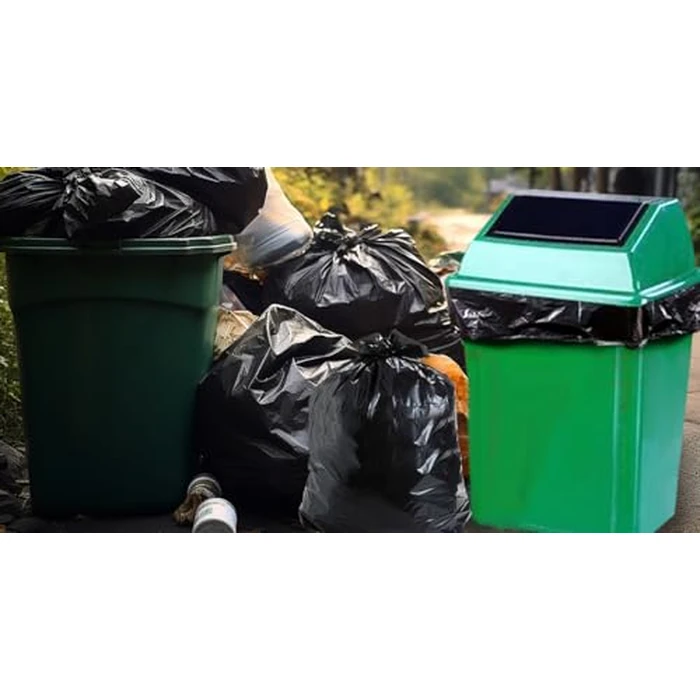 SWIHELP Medium Garbage Bags 8 Gallon /30 Liter Trash Bags Wastebasket Bin Liners Plastic Trash Bags for Bathroom Bedroom Office Trash Can 220 Count by SWIHELP - Image 3