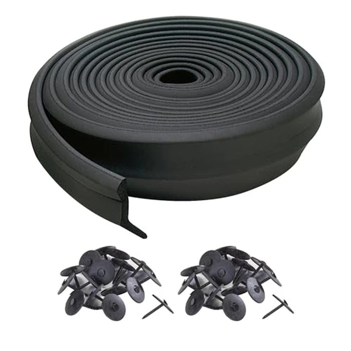 M-D Building Products 03749 16 ft. Black Rubber Garage Door Bottom Seal by M-D Building Products - Image 5
