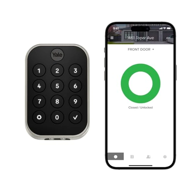 Yale Security Assure Lock 2 with Wi-Fi, Key-Pad, Deadbolt, Satin Nickel by Yale Security - Used - Acceptable condition - US$138.25
