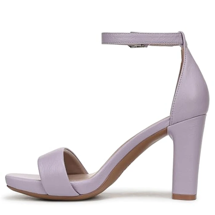 Naturalizer womens JoyHeeled Sandal, Purple Lilac Leather, 6.5 Wide by Naturalizer - Image 9
