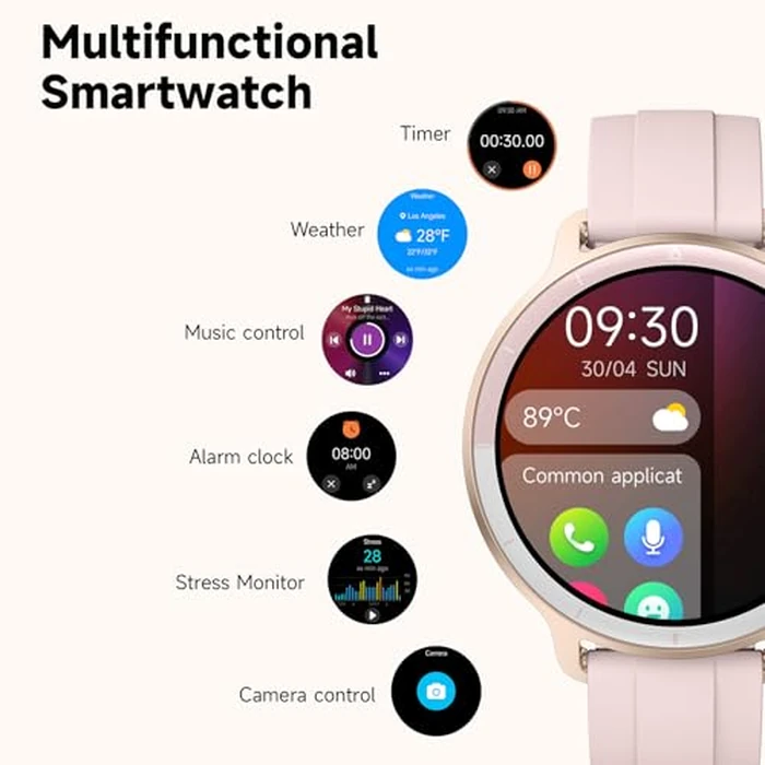 Smart Watch for Men Women, Bluetooth Calling, 1.27" HD Touchscreen Fitness Tracker, 100+ Sports Modes, AI Built-in, Heart Rate/Sleep/Step/SpO2 Monitor, IP68 Waterproof, Smartwatch for Android iPhone by YMZ - Image 7