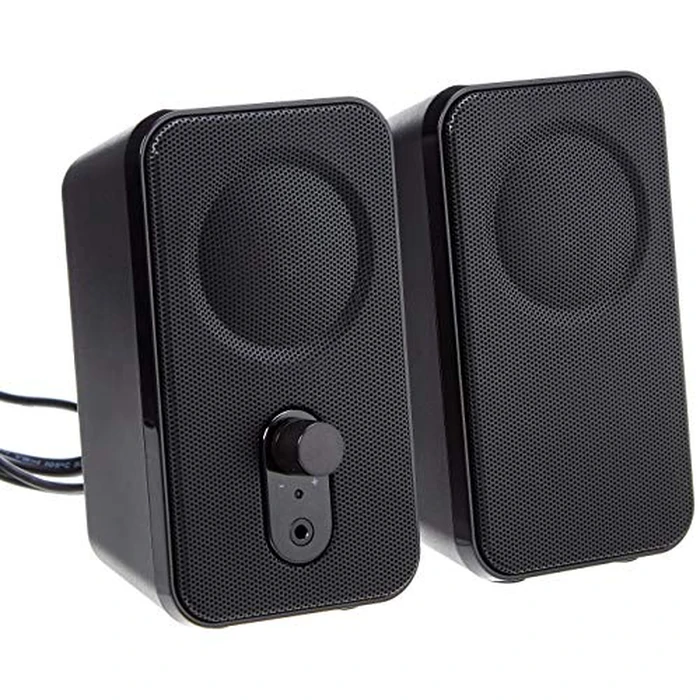 Amazon Basics Computer Speakers for Desktop or Laptop PC | AC-Powered (US Version) by Amazon Basics - Used - Acceptable condition