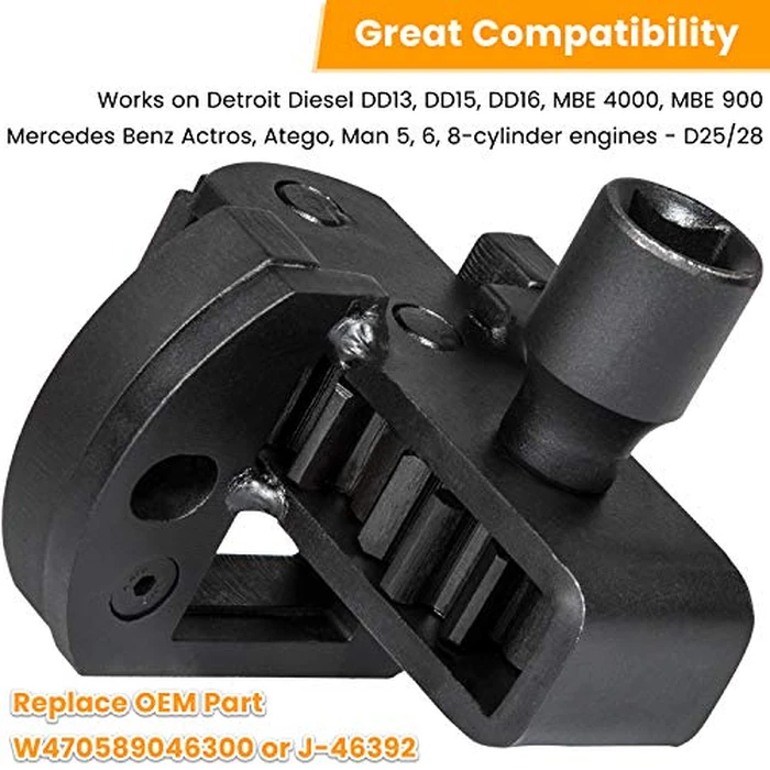 For Detroit Diesel DD15 DD16 Engine Camshaft Timing Tool TDC Locating Pin Brake Adjustment Tool Barring Tool Fuel Line Socket Heavy Duty W47058090900 W470589104000 W470589001500 J 46392 W470589046300 by E-cowlboy - Image 3