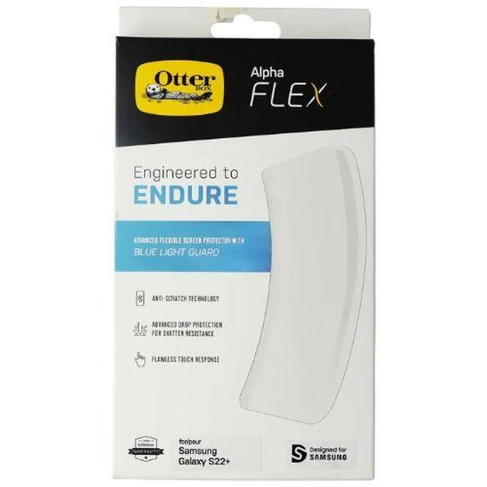 Otterbox Alpha Flex Blue Light Guard Screen Protector for Galaxy S22+ - Clear by Otterbox - Refurbished - Brand New condition