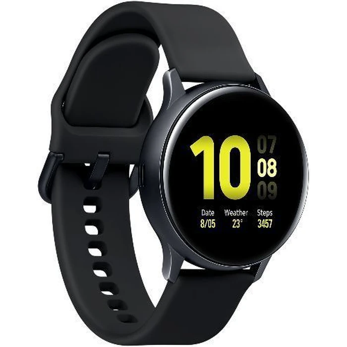 Samsung Galaxy Watch Active2 (Bluetooth + LTE) - 4GB - 40mm - Aqua Black Aluminum Case with Black Fluoroelastomer Fluoroelastomer Strap by Samsung - Image 3