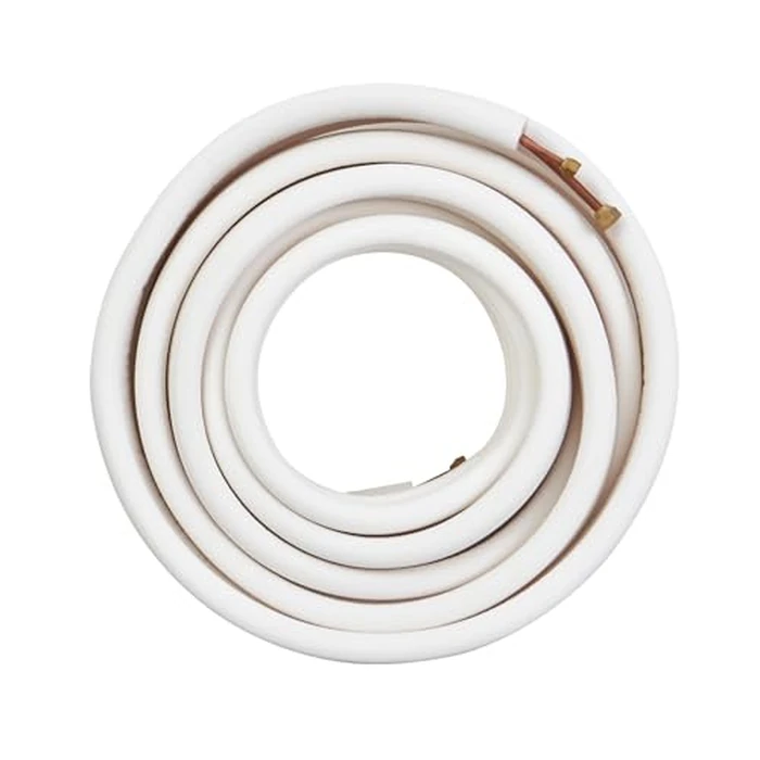 VEVOR 50FT Mini Split Line Set, 1/4" & 3/8" O.D. Copper Pipes Tubing with Triple-Layer Insulation & Wrapping Strips for Mini Split Air Conditioner AC Refrigerant HVAC Heat Pump System by VEVOR - Image 9