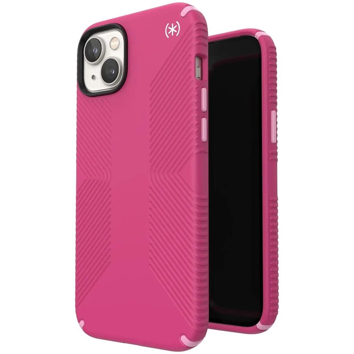 Speck Presidio2 Grip MagSafe Phone Case for iPhone 14 Plus - Digital Pink/Blossom Pink/White by Speck - Image 3