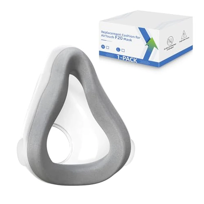 Replacement Cushion for AirTouch F20, Memory Foam Cushion Compatible with Original F20 Frame, Reliable Seal & Perfect Fit, Covers Nose and Mouth, 1-Pack, Medium by CUORD - Used - Like New condition - US$20.21