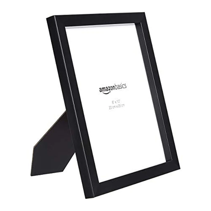 Amazon Basics Rectangular Photo Picture Frame, 8" x 10", Wall Hanging or Tabletop Display, Black, 2-Pack, Horizontal or Vertical by Amazon Basics - Image 3