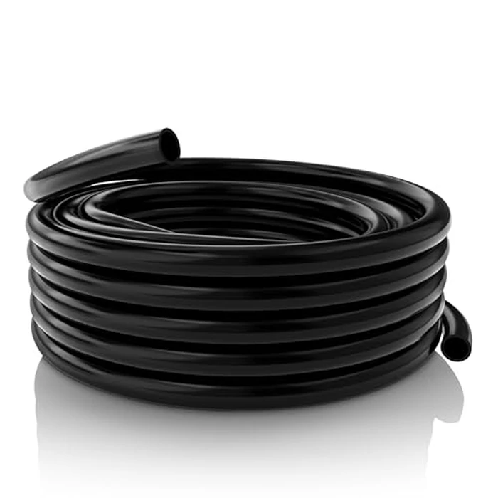 Alpine Corporation 3/8 Inch Inside Diameter and 100 Feet Long PVC Tubing for Ponds, Fountains and Waterfalls Circulations, Black by Alpine Corporation - Image 1
