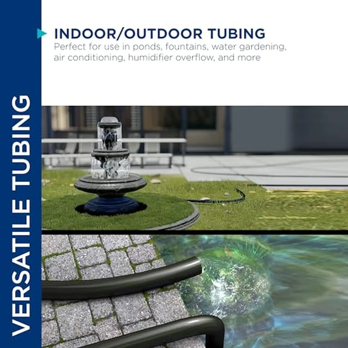 Alpine Corporation 3/8 Inch Inside Diameter and 100 Feet Long PVC Tubing for Ponds, Fountains and Waterfalls Circulations, Black by Alpine Corporation - Image 3