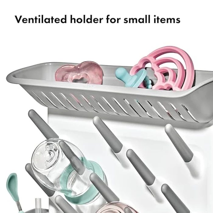 OXO Tot Expandable Drying Rack - Space-Saving Drying Rack | Newborn and Baby Essentials | Breastfeeding Essentials | Dry Baby Bottles | Save Space in Kitchen by OXO Tot - Image 5