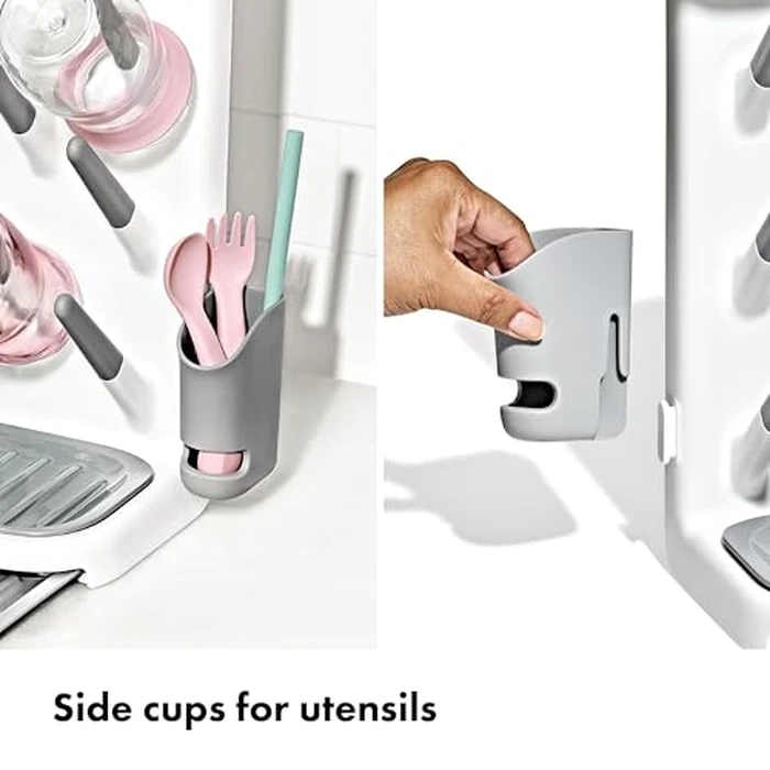 OXO Tot Expandable Drying Rack - Space-Saving Drying Rack | Newborn and Baby Essentials | Breastfeeding Essentials | Dry Baby Bottles | Save Space in Kitchen by OXO Tot - Image 6